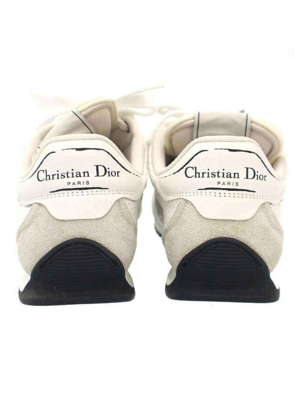 Dior Christian D-sketch Technical Fabric Sneakers White 40.5 - Picture 3 of 7
